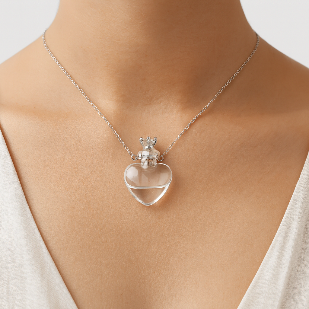 Crystal Heart Memory Pendant