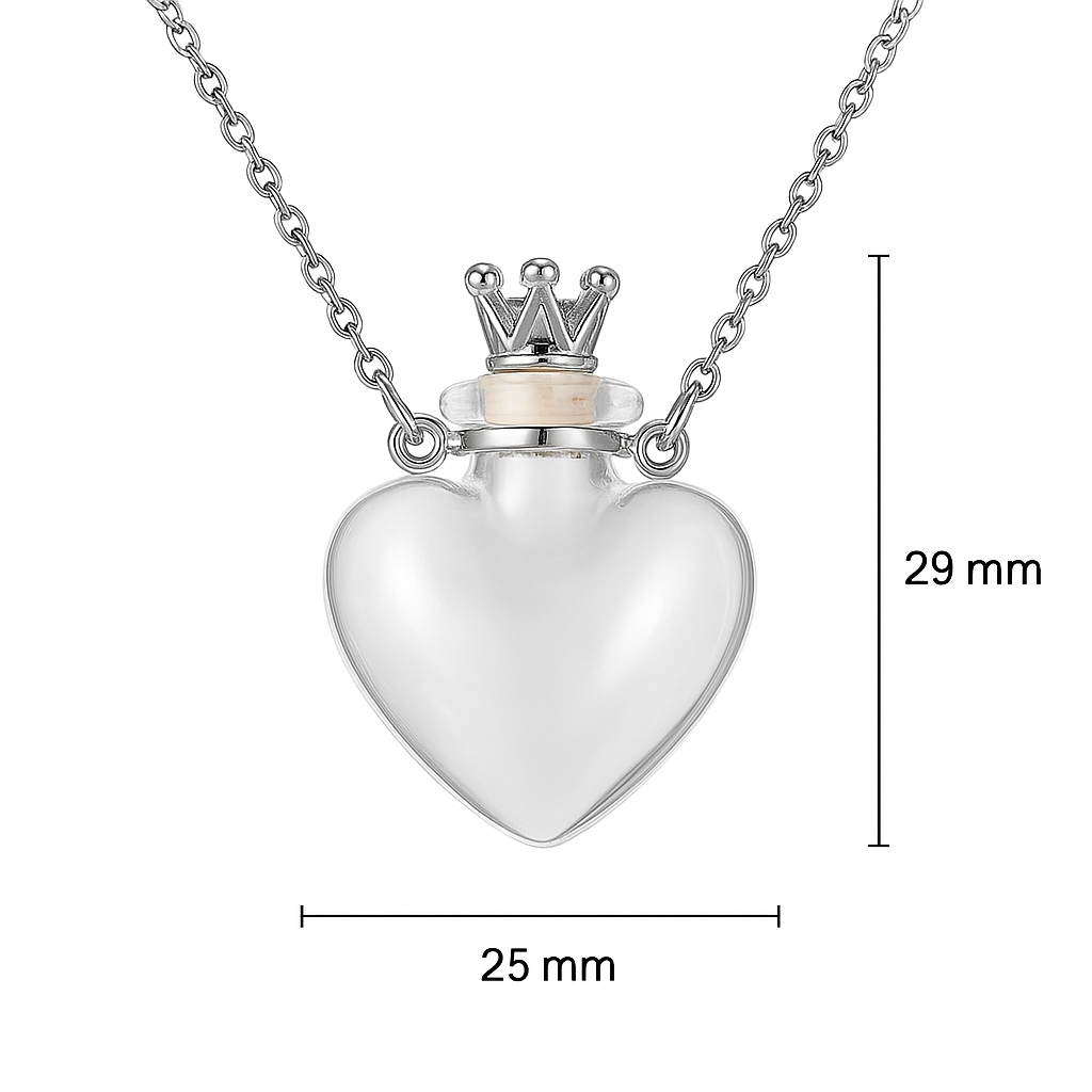 Crystal Heart Memory Pendant