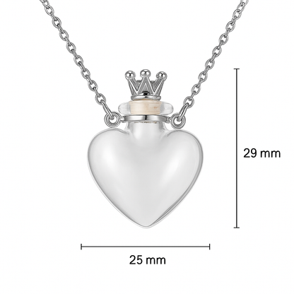 Crystal Heart Memory Pendant